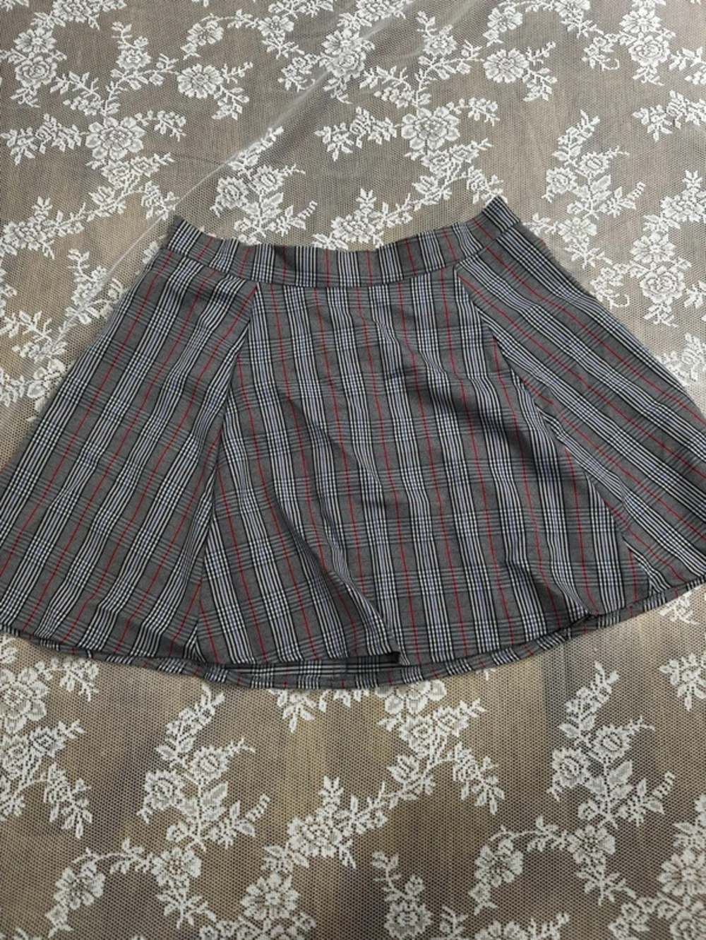 plaid skirt